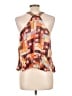 Pilcro 100% Viscose Orange Sleeveless Blouse Size L - photo 2
