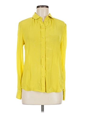 H&M Long Sleeve Silk Top (view 1)