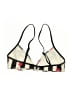 Solid & Striped Animal Print Black Swimsuit Top Size S - photo 2