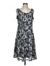 Perceptions Paisley Gray Casual Dress Size L - photo 1
