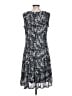Perceptions Paisley Gray Casual Dress Size L - photo 2