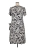 En Focus Studio Print Gray Casual Dress Size 14 - photo 2