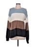Hazel Moon 100% Polyester Color Block Blue Pullover Sweater Size L - photo 1