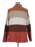 Olive and Oak Color Block Brown Turtleneck Sweater Size XL - photo 2