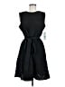 DKNY 100% Polyester Chevron-herringbone Black Cocktail Dress Size 8 - photo 1