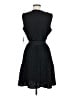 DKNY 100% Polyester Chevron-herringbone Black Cocktail Dress Size 8 - photo 2
