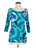 DIRECTIVES 100% Polyester Teal 3/4 Sleeve Top One size - photo 1