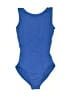 So Danca 100% Poly Solid Blue One Piece Swimsuit Size 8 - 10 - photo 1