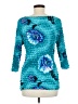 DIRECTIVES 100% Polyester Teal 3/4 Sleeve Top One size - photo 2