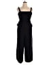Unbranded 100% Polyester Solid Black Jumpsuit Size XL - photo 1