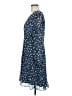 Ann Taylor Print Blue Casual Dress Size 8 - photo 5