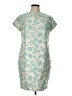 J. McLaughlin Paisley Teal Ivory Cocktail Dress Size 12 - photo 1
