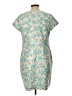 J. McLaughlin Paisley Teal Ivory Cocktail Dress Size 12 - photo 2