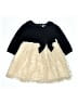 Popatu 100% Polyester Black Dress Size 3T - photo 1