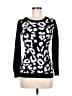 Say What? Animal Print Black Pullover Sweater Size M - photo 1