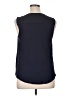Ann Taylor 100% Polyester Black Sleeveless Blouse Size XL - photo 2
