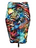Venus Print Teal Casual Skirt Size L - photo 1