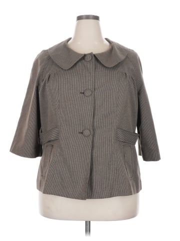 Cato 3/4 Sleeve Button-Down Shirt (view 1)