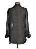 Max Studio 100% Polyester Houndstooth Black 3/4 Sleeve Blouse Size M - photo 2