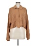 ACOA collection 100% Cotton Tan Long Sleeve Button-Down Shirt Size M - photo 1
