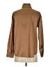 Chigant Solid Brown Long Sleeve Blouse Size S - photo 2