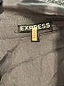 Express 100% Cotton Gray Long Sleeve Blouse Size XS - photo 7