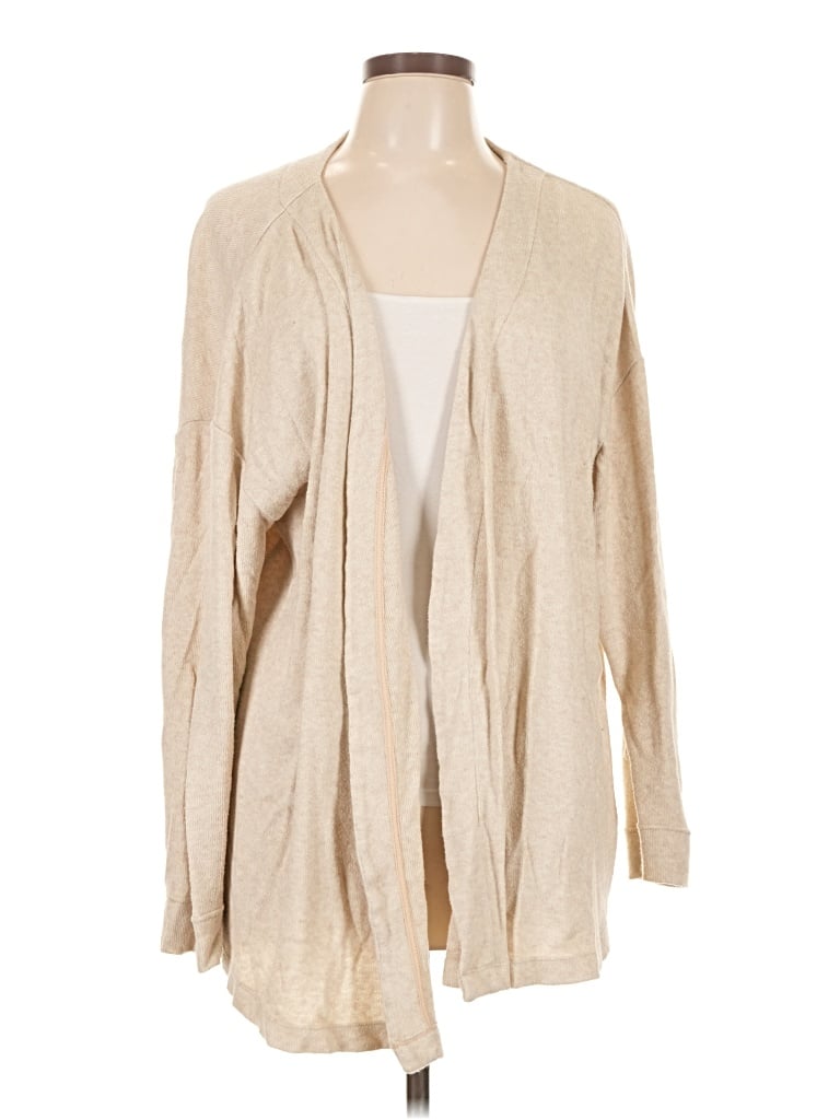Pre-owned By Anthropologie Cardigan Sweater In Tan