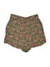 Boden 100% Viscose Floral Green Shorts Size 2 - photo 2