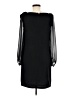 Ann Taylor 100% Polyester Solid Black Cocktail Dress Size 6 - photo 2