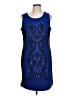 Peter Nygard Graphic Blue Cocktail Dress Size L - photo 1