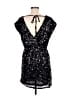 C. Luce 100% Polyester Stars Black Cocktail Dress Size M - photo 2