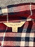 Sim & Sam 100% Rayon Plaid Burgundy Long Sleeve Blouse Size M - photo 7