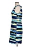 Connected Apparel Graphic Blue Cocktail Dress Size 12 - photo 5