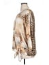 Chico's 100% Polyester Animal Print Tan 3/4 Sleeve Blouse Size XL - photo 5