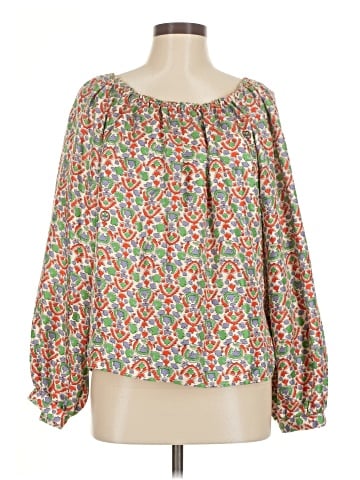 Tory Burch 3/4 Sleeve Silk Top (view 1)