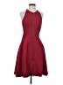 BCBGMAXAZRIA Solid Burgundy Cocktail Dress Size 4 - photo 1