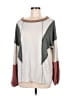 Bibi Color Block Gray Pullover Sweater Size M (estimated) - photo 1