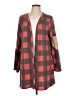 Lucky & Blessed Plaid Red Cardigan Size L - photo 1