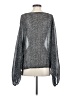 Rachel Zoe Silver Long Sleeve Blouse Size 2 - photo 2