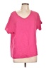 Unbranded 100% Polyester Pink Short Sleeve Top Size L - photo 1