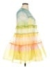 STAUD 100% Polyester Color Block Yellow Cocktail Dress Size XL - photo 4