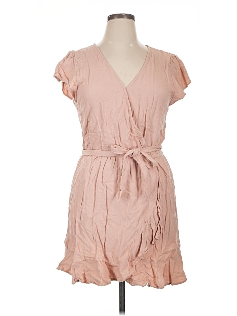 Pre-owned American Eagle Outfitters Casual Dress In Tan