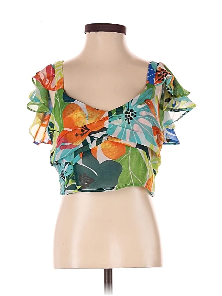 Pre-owned Soul Sleeveless Blouse In Green