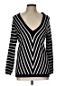 Zara Chevron-herringbone Black Pullover Sweater Size L - photo 1