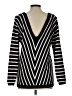 Zara Chevron-herringbone Black Pullover Sweater Size L - photo 2