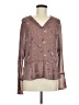 Millibon 100% Polyester Brown Long Sleeve Blouse Size M - photo 1