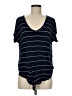 Alya Blue Short Sleeve Top Size M - photo 1
