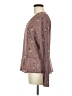 Millibon 100% Polyester Brown Long Sleeve Blouse Size M - photo 5