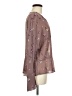 Millibon 100% Polyester Brown Long Sleeve Blouse Size M - photo 4