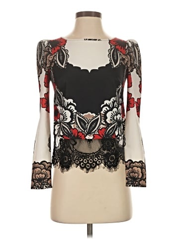 Bebe Long Sleeve Blouse (view 1)